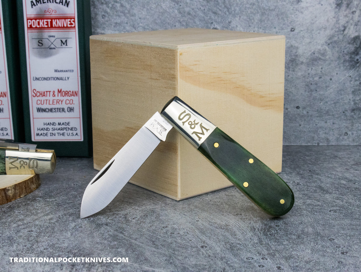 Cooper Cutlery Schatt&amp;Morgan Cutlery #69 Barlow Smooth Green Camel Bone (SGCB)