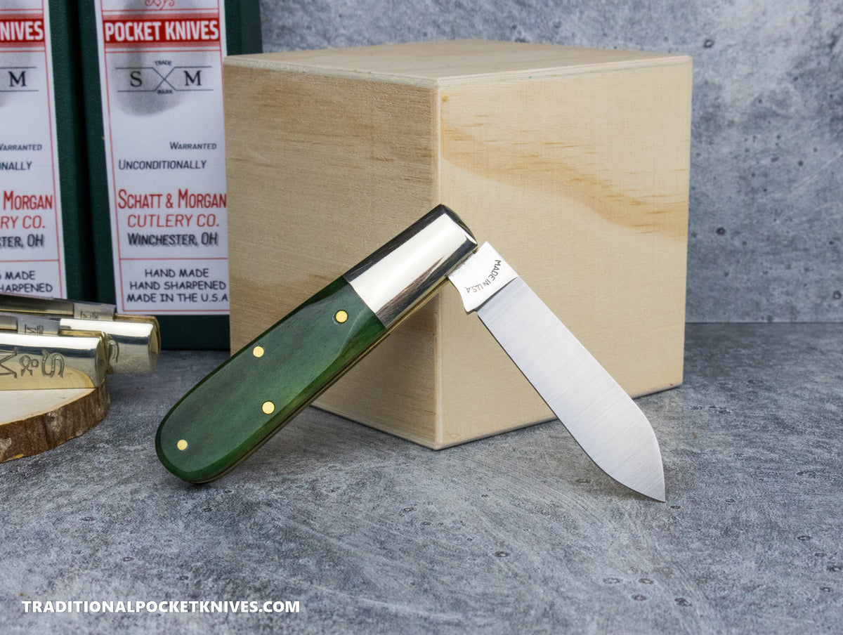 Cooper Cutlery Schatt&amp;Morgan Cutlery #69 Barlow Smooth Green Camel Bone (SGCB)