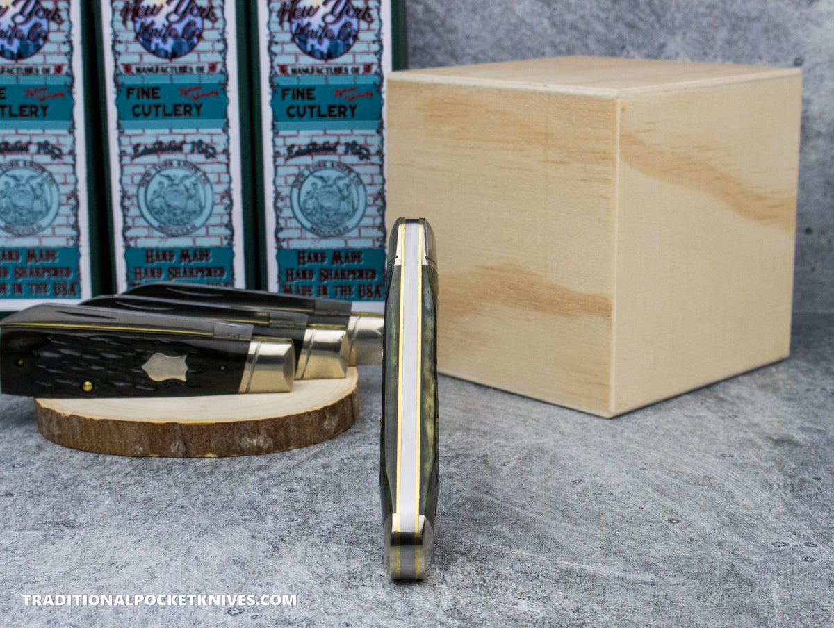 Cooper Cutlery New York Knife Co. Green Jigged Bone Jack (GB)