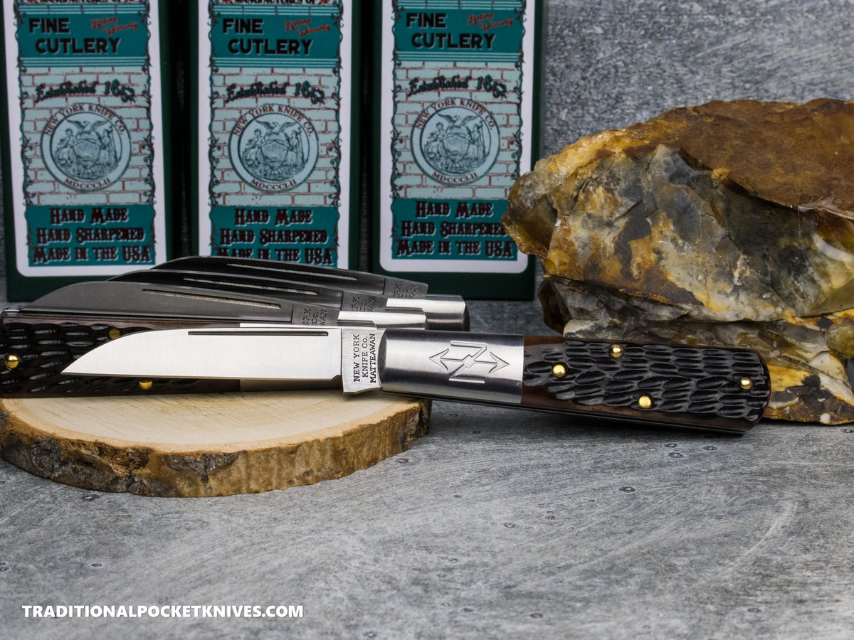 Cooper Cutlery New York Knife Co. Barlow Brown Jigged Bone (M 1506W BJB)