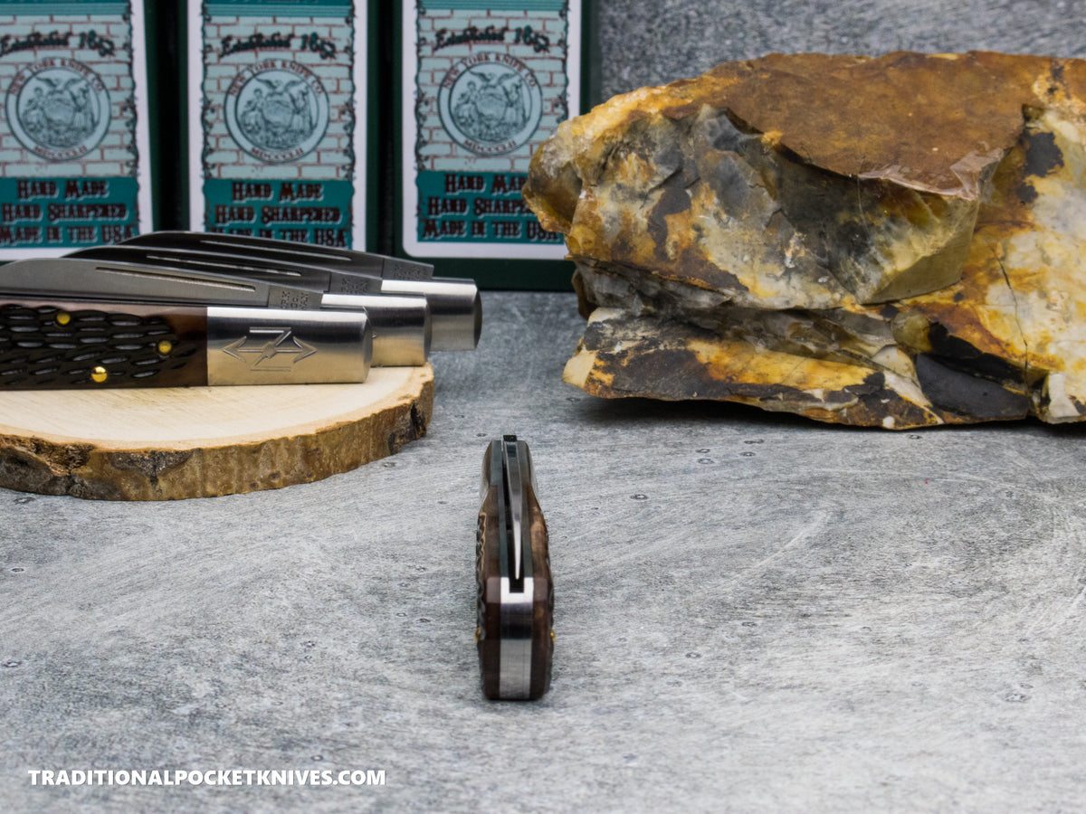 Cooper Cutlery New York Knife Co. Barlow Brown Jigged Bone (M 1506W BJB)