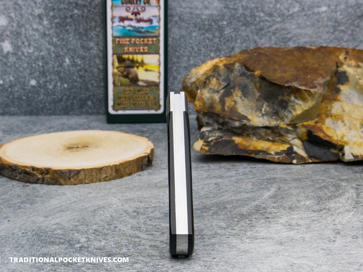 Cooper Cutlery Beaver Falls Cutlery Co. Black Tiger Oak Reverse Oak Jack (BTO RO FS)