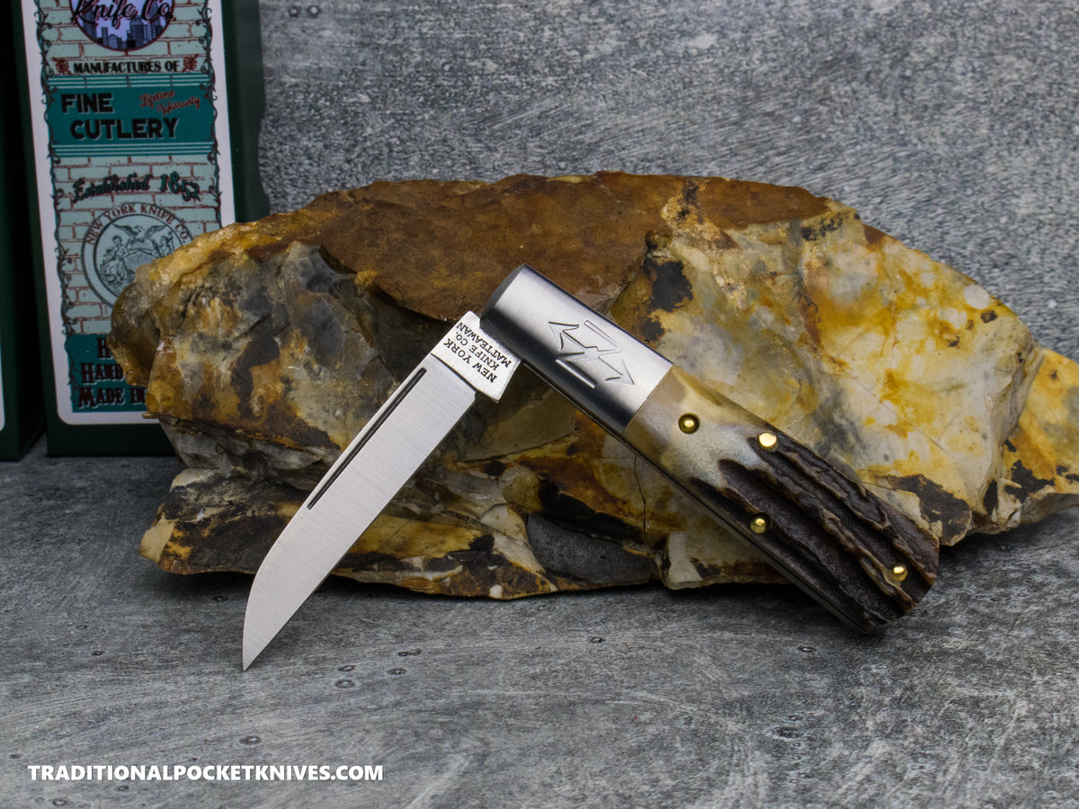 Cooper Cutlery New York Knife Co. Barlow Stag #1 (M 1506W S)