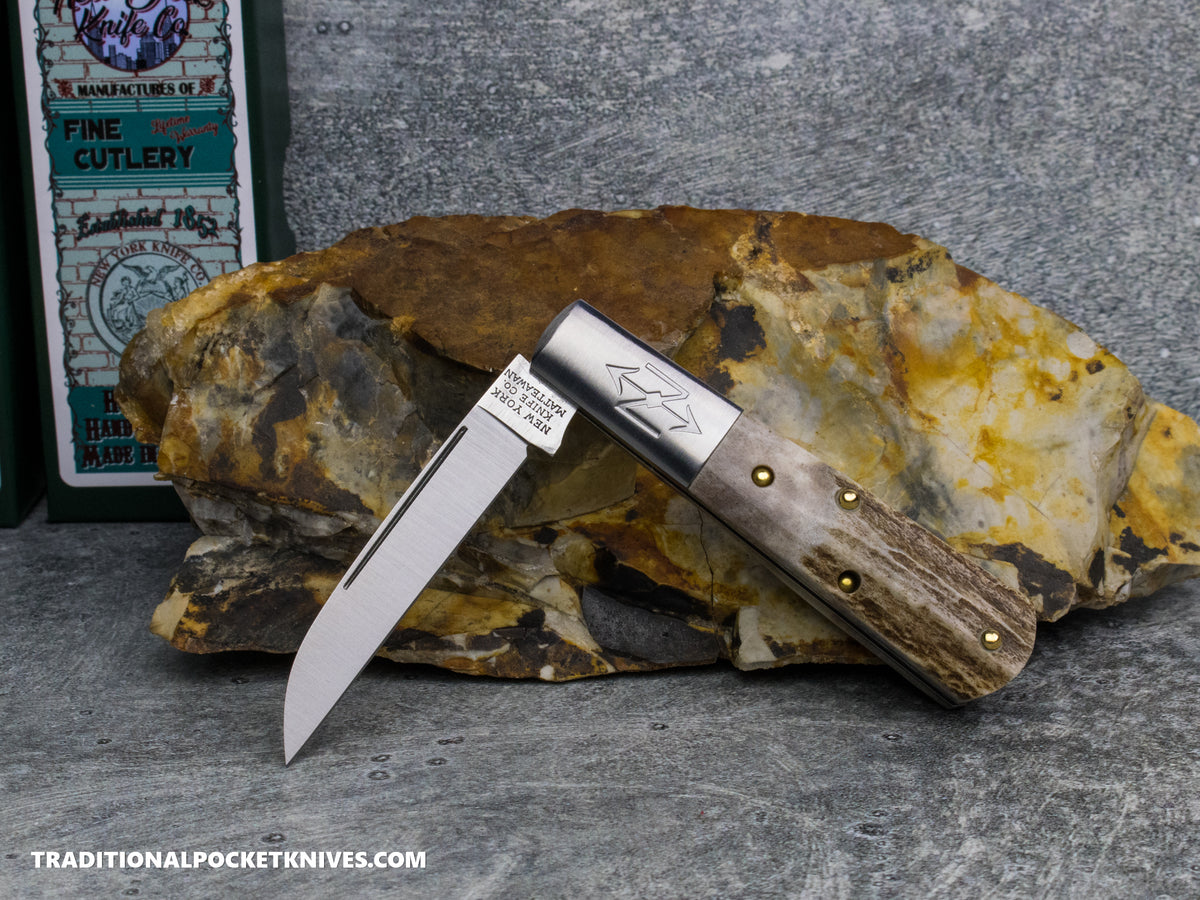 Cooper Cutlery New York Knife Co. Barlow Stag #3 (M 1506W S)