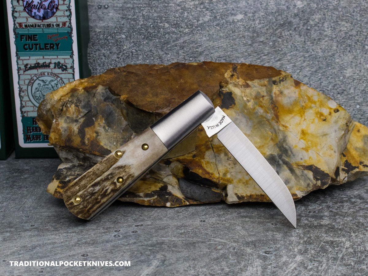 Cooper Cutlery New York Knife Co. Barlow Stag #3 (M 1506W S)