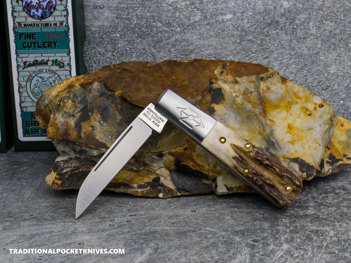 Cooper Cutlery New York Knife Co. Barlow Stag #5 (M 1506W S)