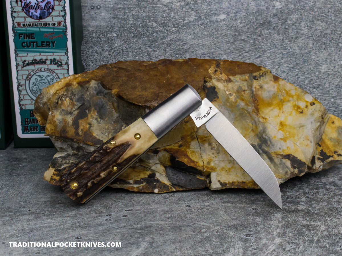 Cooper Cutlery New York Knife Co. Barlow Stag #5 (M 1506W S)