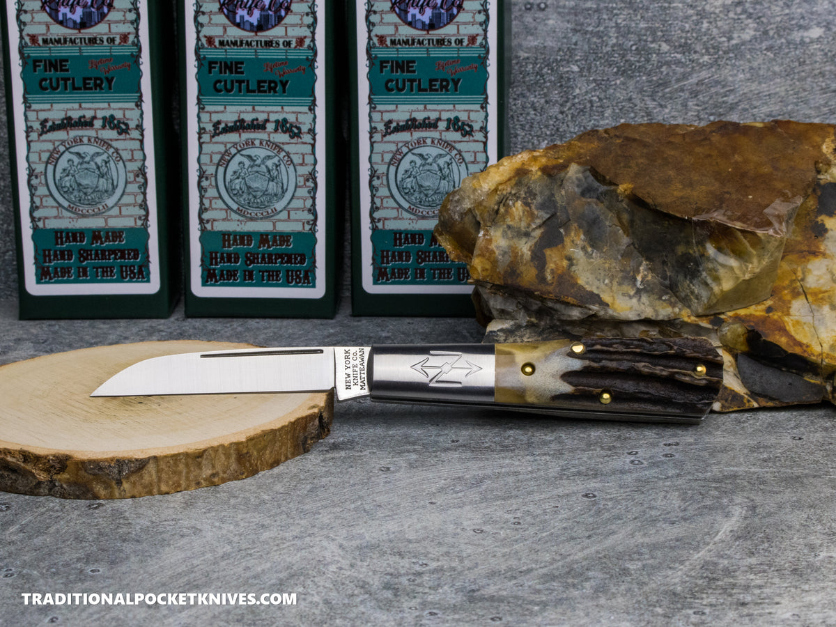 Cooper Cutlery New York Knife Co. Barlow Stag #1 (M 1506W S)