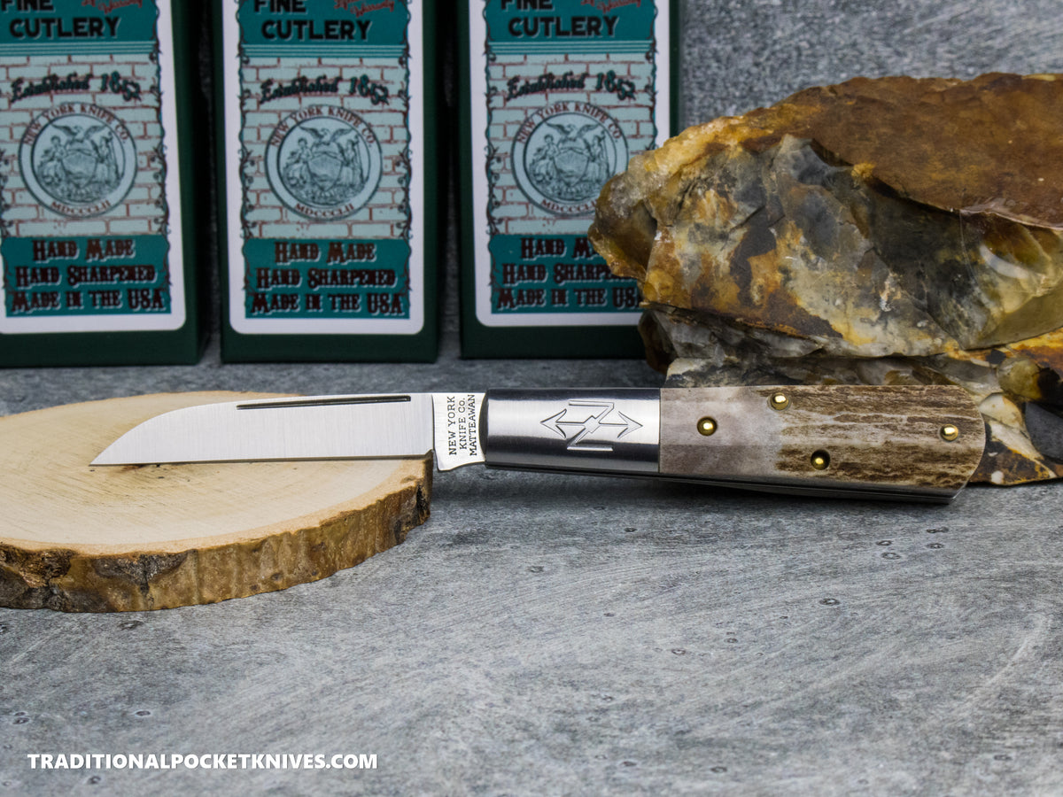 Cooper Cutlery New York Knife Co. Barlow Stag #3 (M 1506W S)