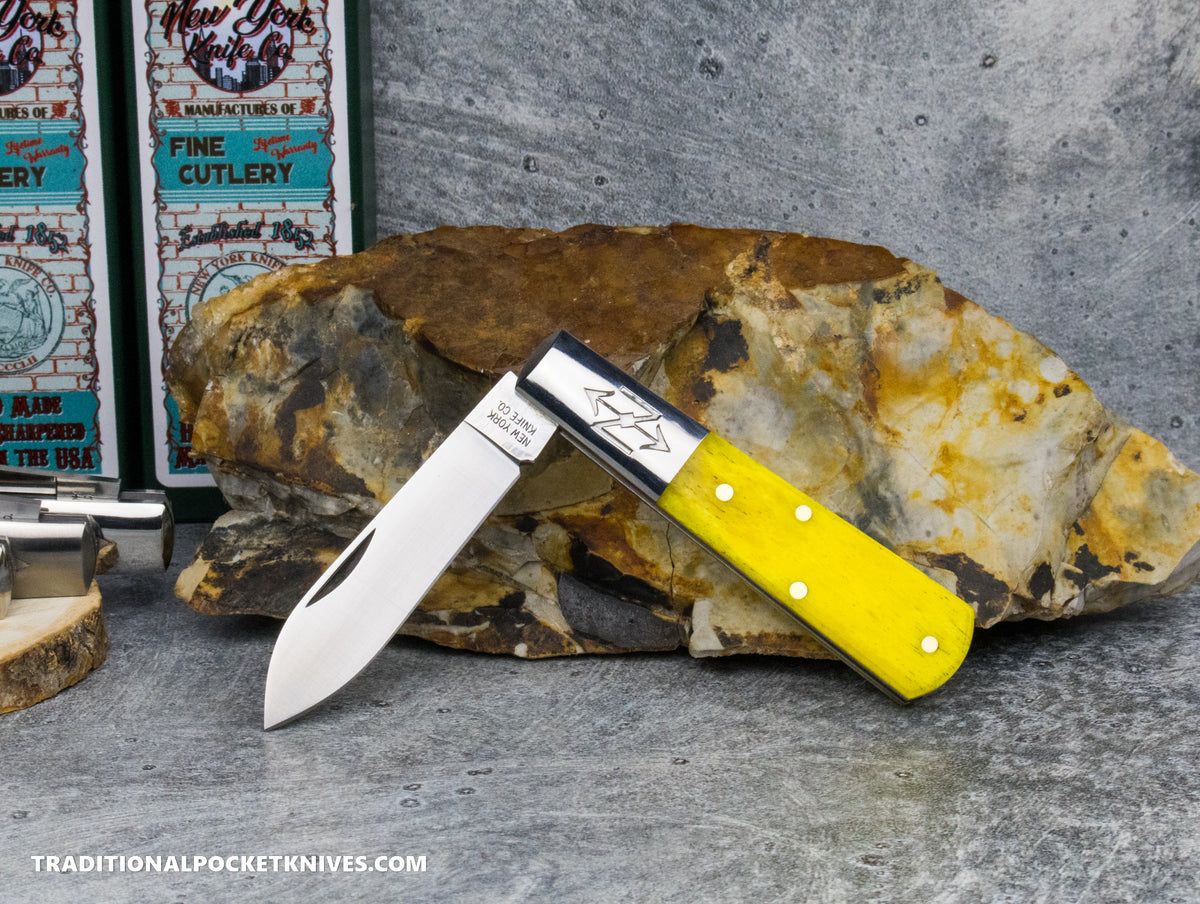 Cooper Cutlery New York Knife Co. Barlow Yellow Smooth Bone (1506 YS)