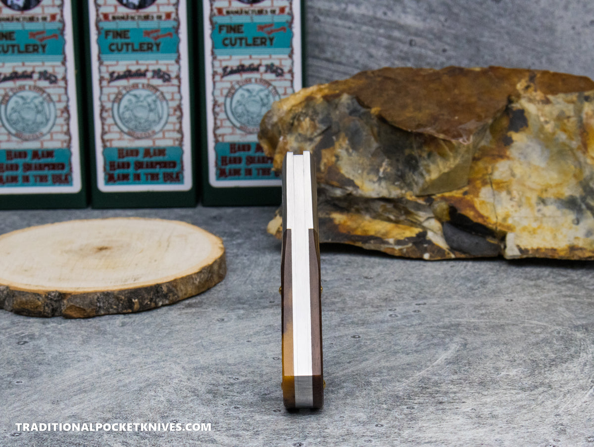 Cooper Cutlery New York Knife Co. Barlow Appaloosa Bone Sawcut (M 1506 AB SC)