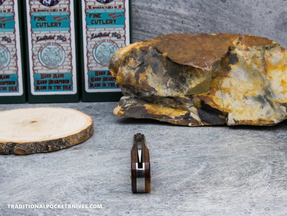 Cooper Cutlery New York Knife Co. Barlow Appaloosa Bone Sawcut (M 1506 AB SC)