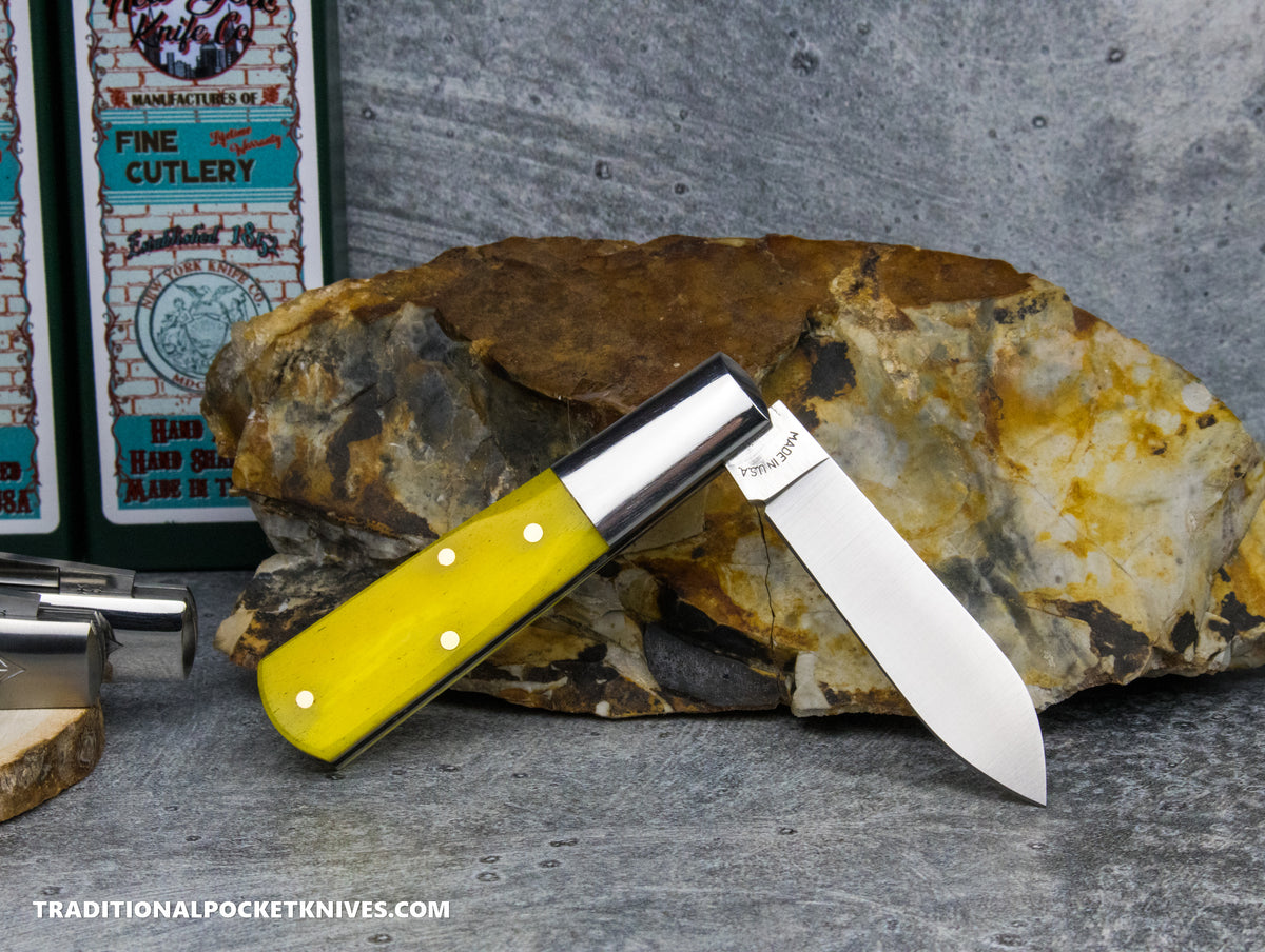 Cooper Cutlery New York Knife Co. Barlow Yellow Smooth Bone (1506 YS)