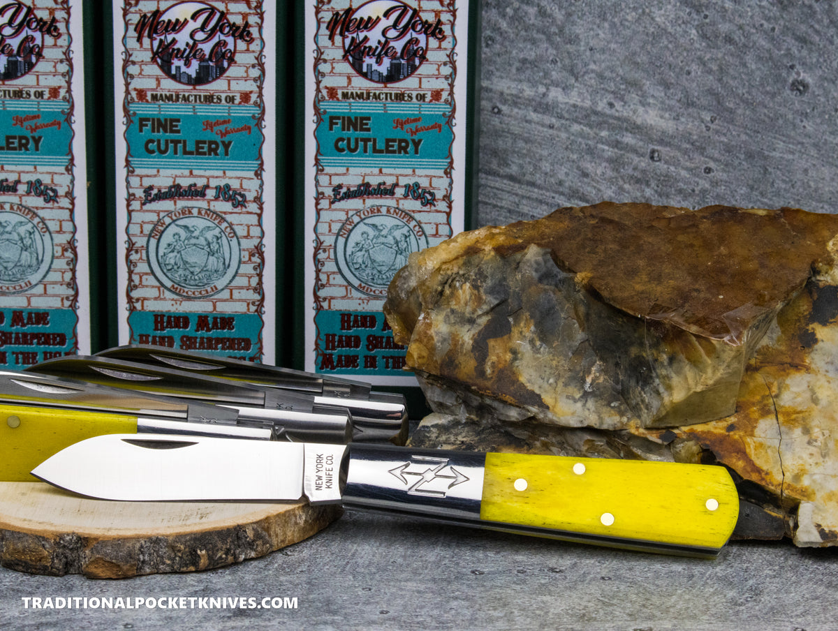 Cooper Cutlery New York Knife Co. Barlow Yellow Smooth Bone (1506 YS)