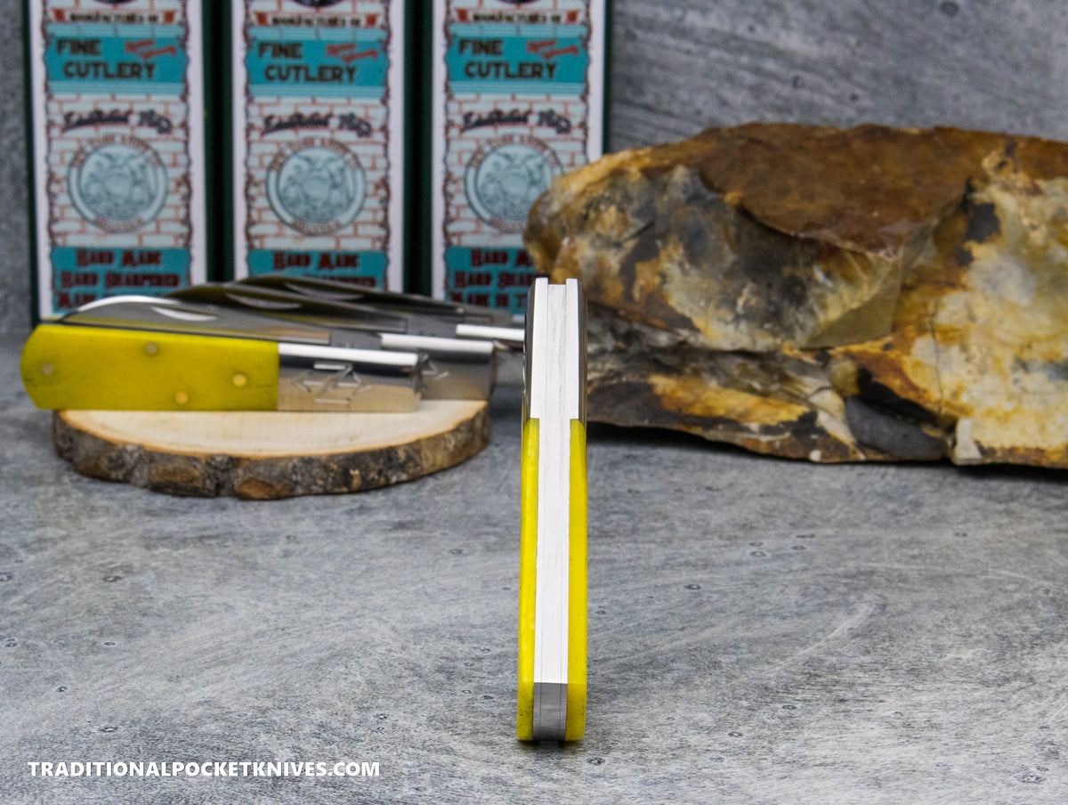 Cooper Cutlery New York Knife Co. Barlow Yellow Smooth Bone (1506 YS)