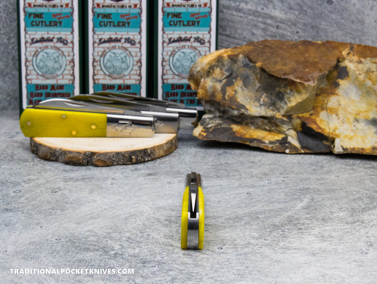 Cooper Cutlery New York Knife Co. Barlow Yellow Smooth Bone (1506 YS)