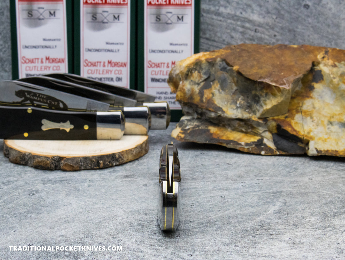 Cooper Cutlery Schatt&Morgan Cutlery Wampus Cat Buffalo Horn (3W BH)