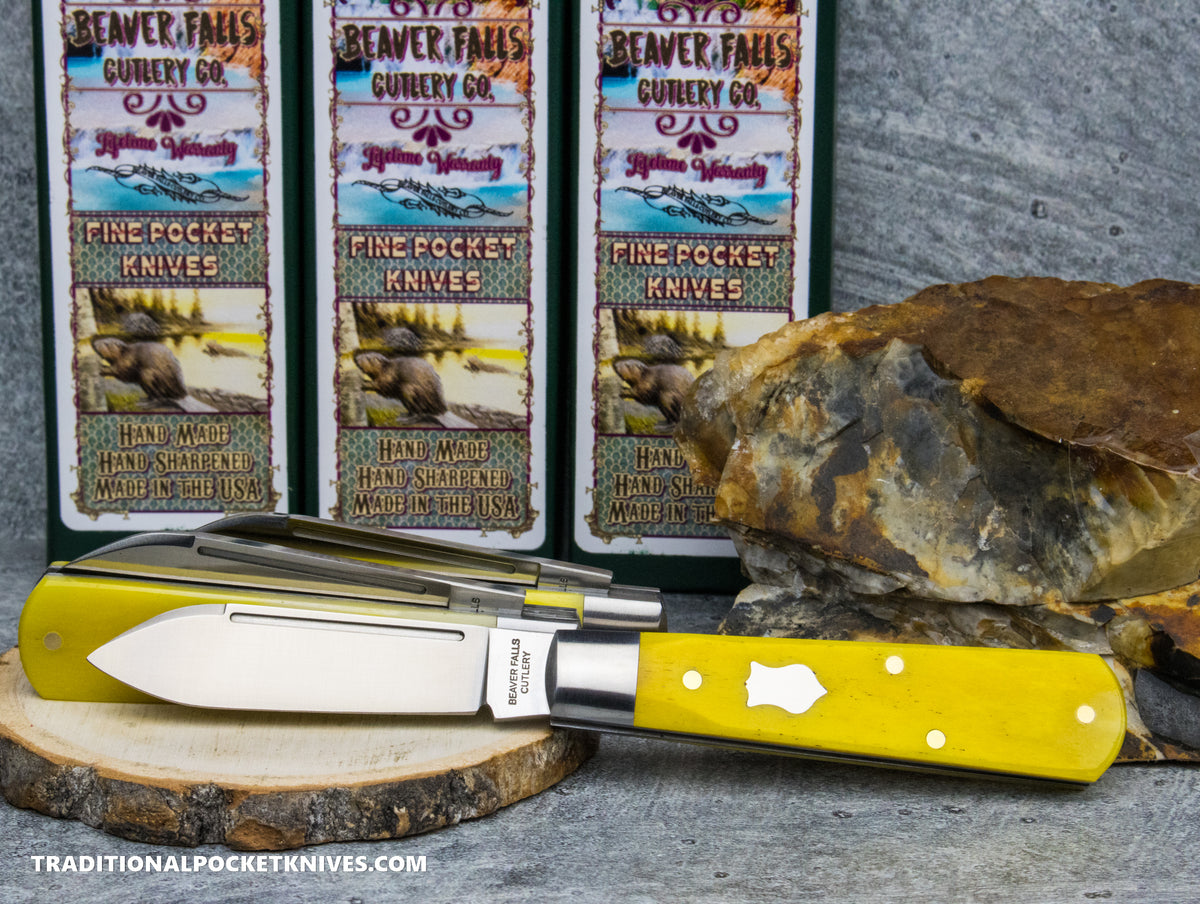 Cooper Cutlery Beaver Falls Cutlery Co. Yellow Smooth Bone Jack (YSB)