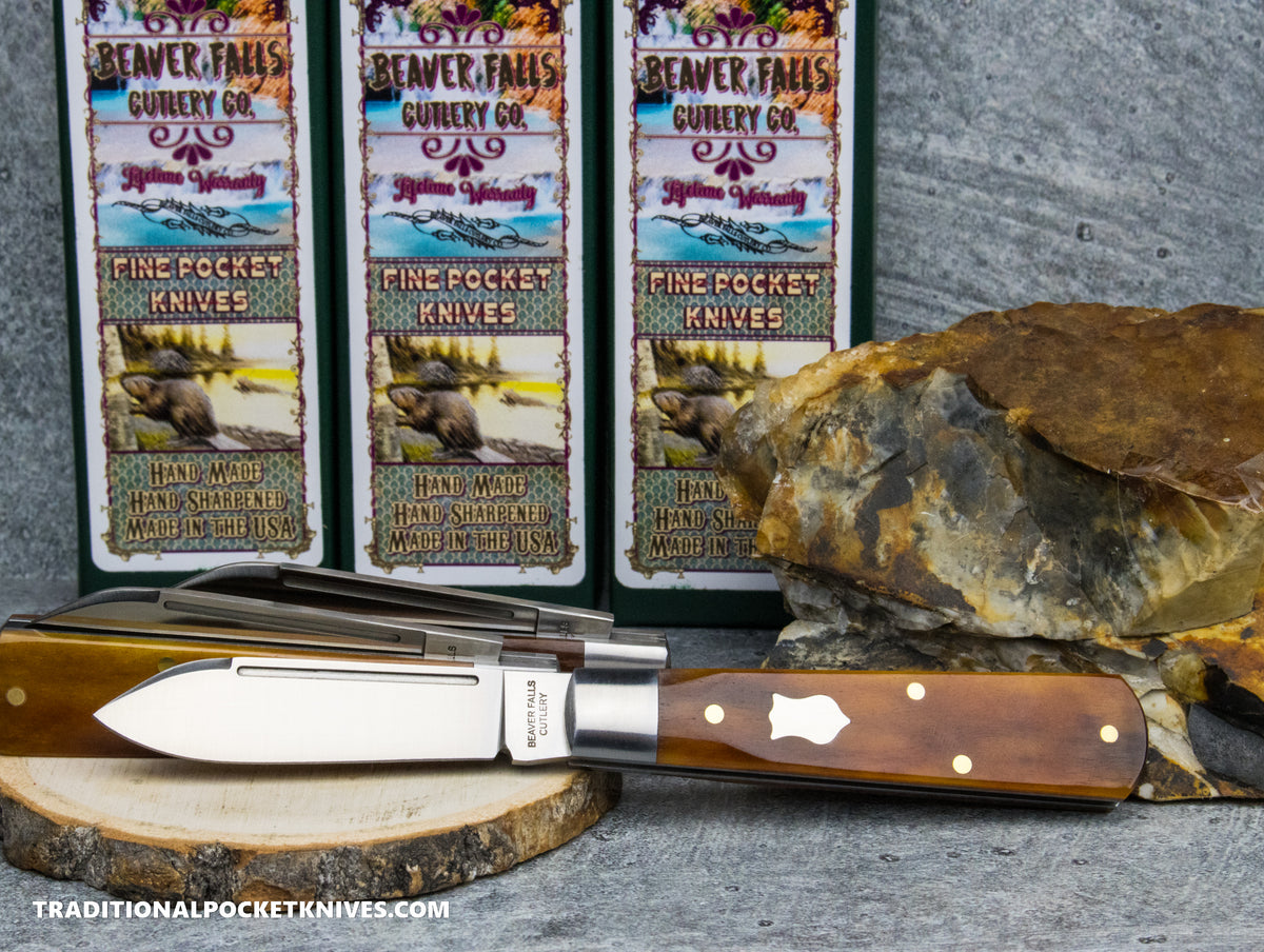 Cooper Cutlery Beaver Falls Cutlery Co. Bourbon Smooth Bone Jack (BSB)