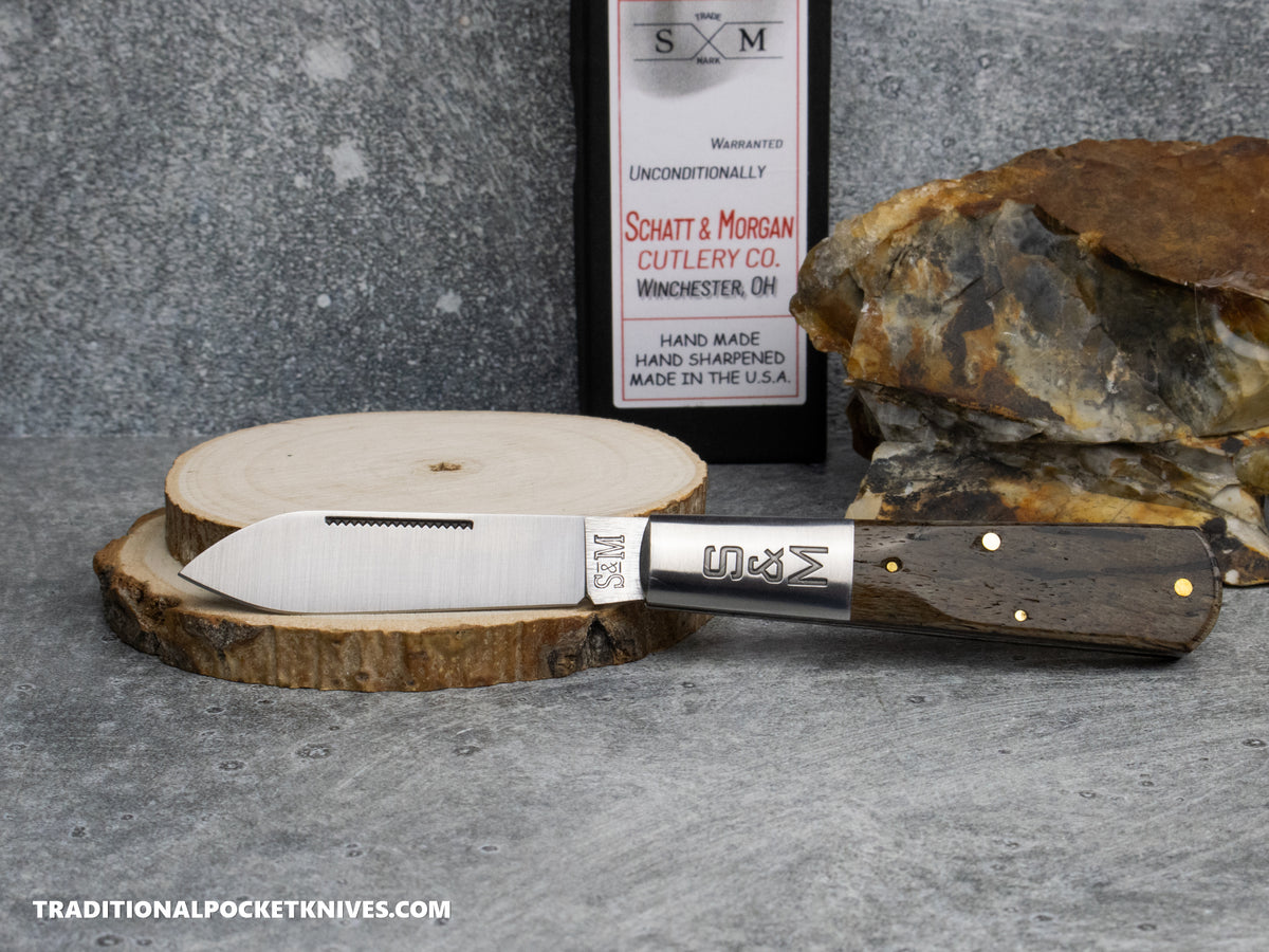 Cooper Cutlery Schatt&Morgan Cutlery Barlow Fossilized Buffalo Stag (BS FOSSIL)