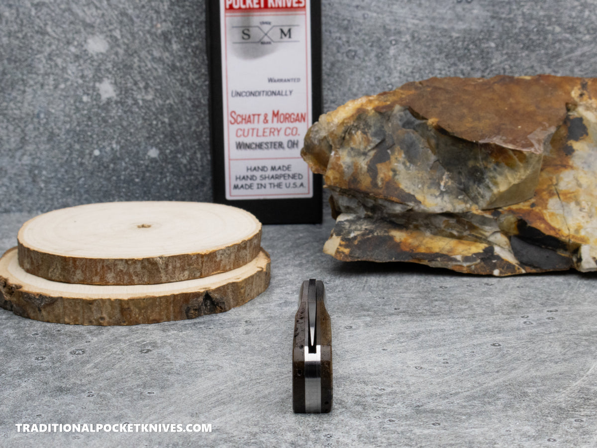 Cooper Cutlery Schatt&Morgan Cutlery Barlow Fossilized Buffalo Stag (BS FOSSIL)