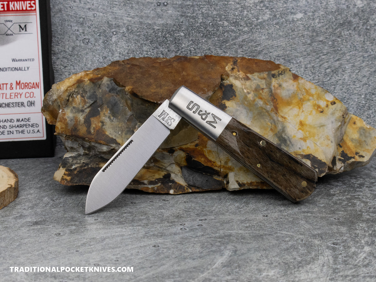 Cooper Cutlery Schatt&Morgan Cutlery Barlow Fossilized Buffalo Stag (BS FOSSIL)