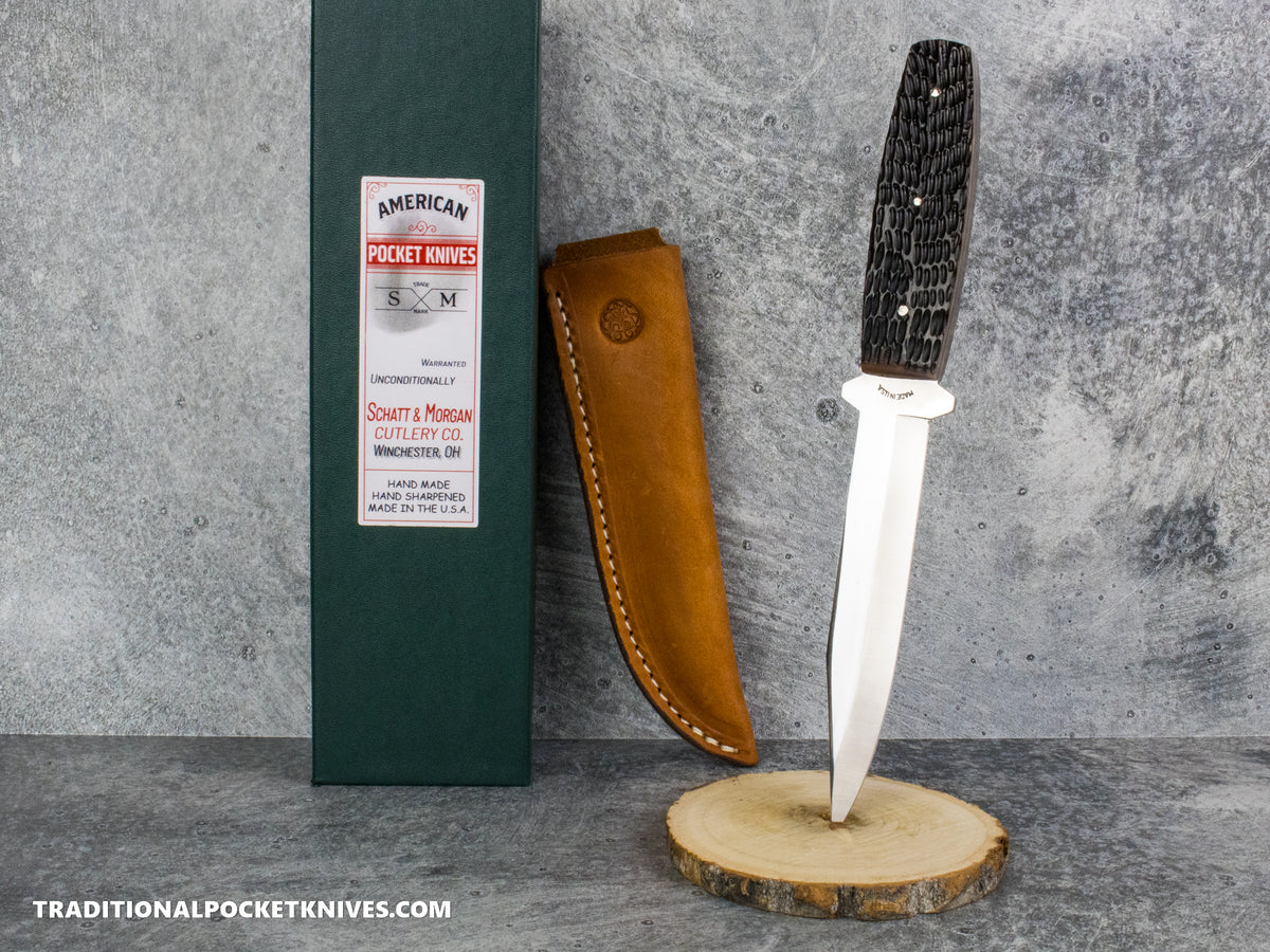 Cooper Cutlery Schatt&Morgan Cutlery Whiskey Jigged Bone Fixed Blade (V1 WJB)