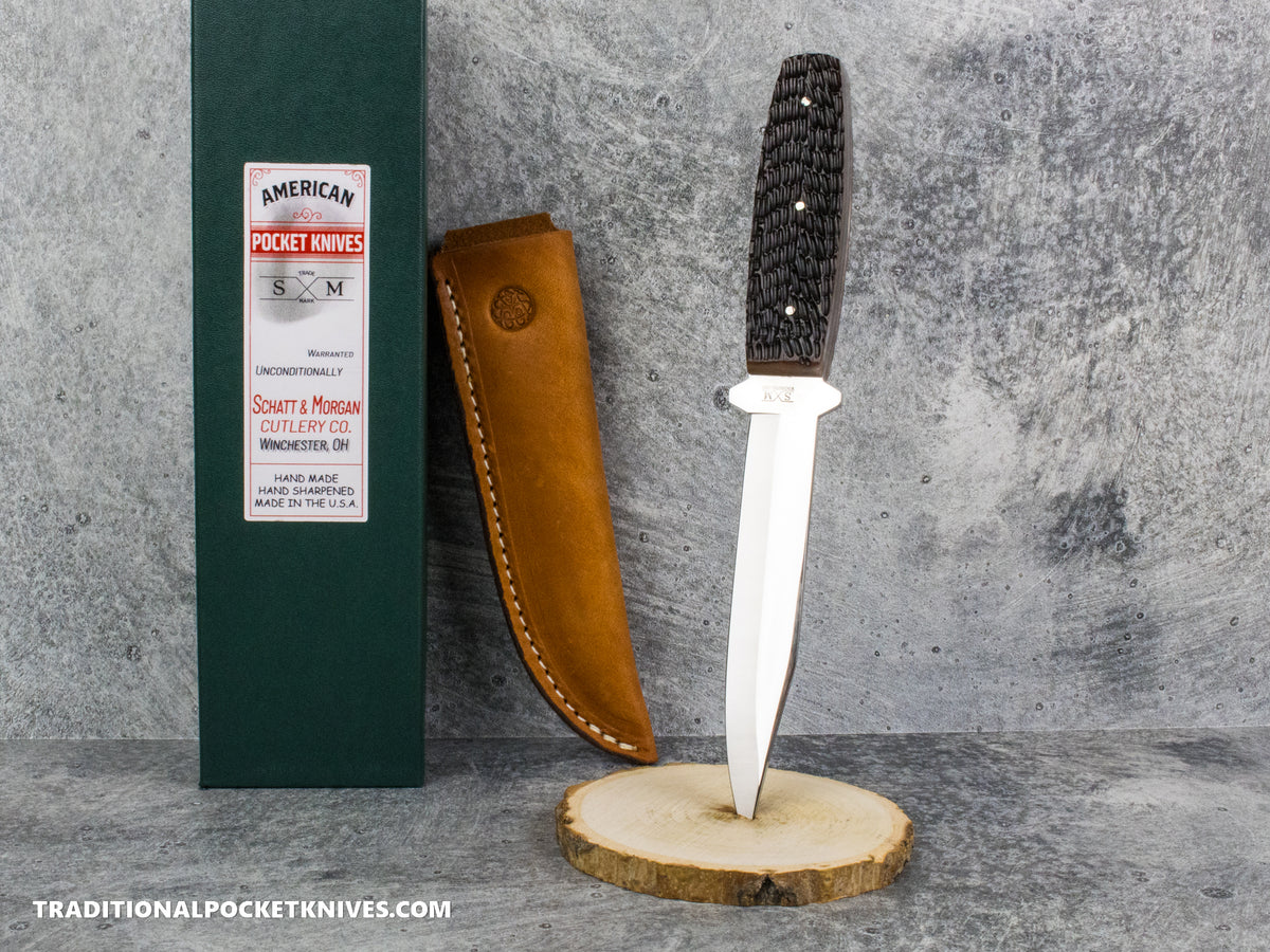 Cooper Cutlery Schatt&Morgan Cutlery Whiskey Jigged Bone Fixed Blade (V1 WJB)