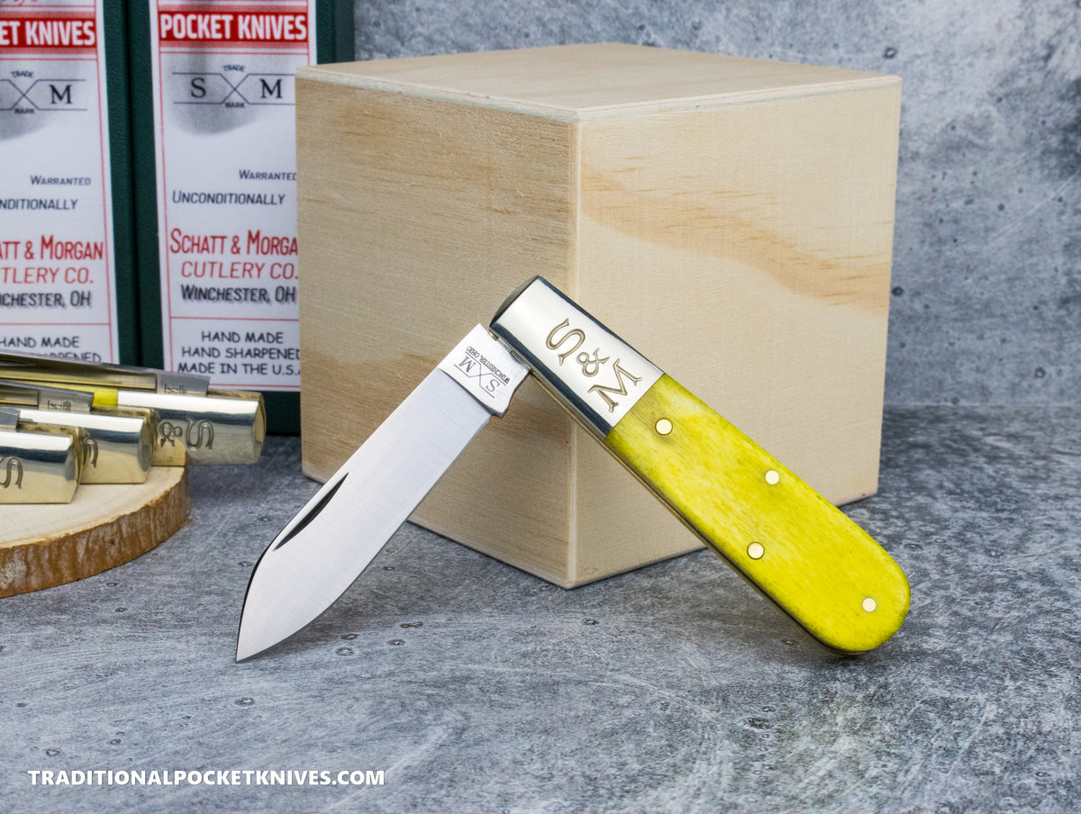 Cooper Cutlery Schatt&amp;Morgan Cutlery #69 Barlow Yellow Smooth Camel Bone (YSCB)