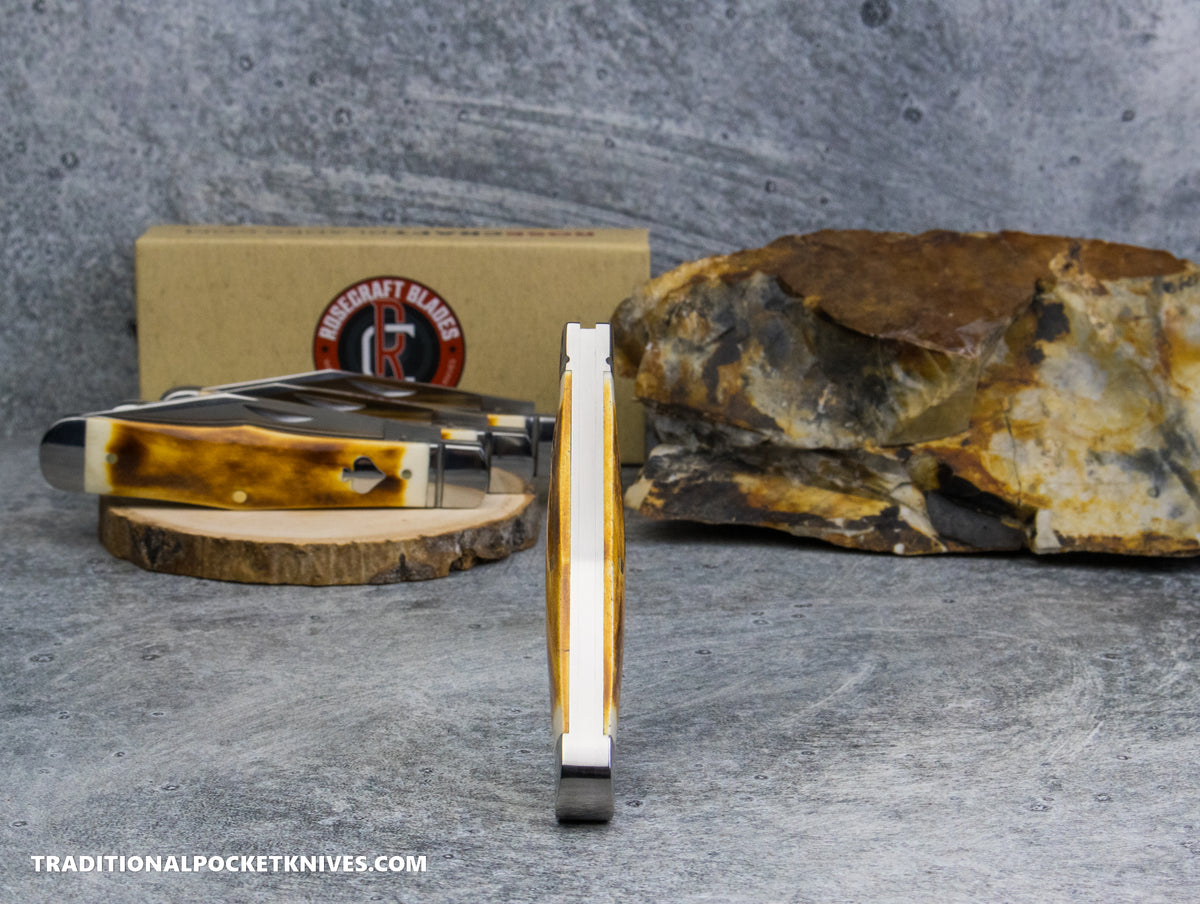 RoseCraft Blades Cumberland River Coke Bottle Toasted White Bone (RCT026-TWB)