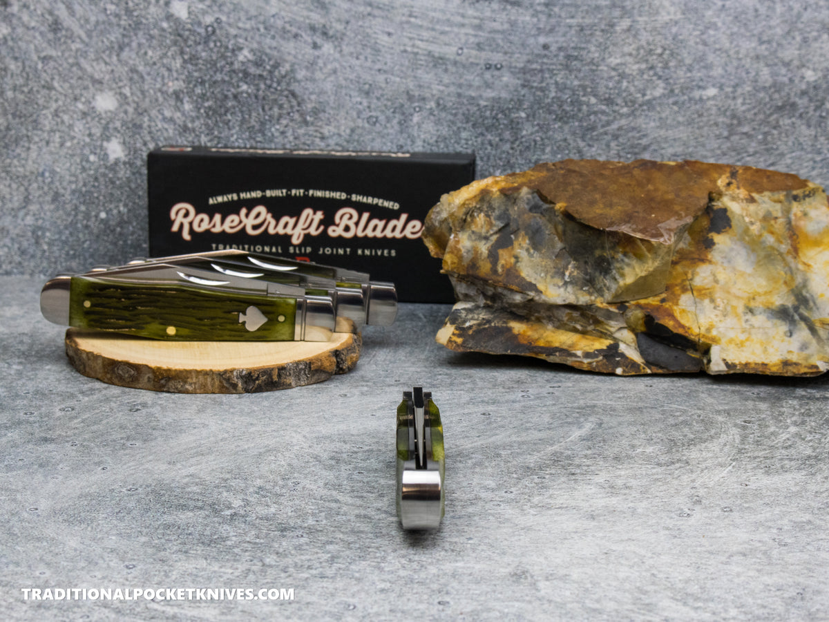 RoseCraft Blades Cumberland River Coke Bottle Vintage Jigged Bone (RCT026-VJB)