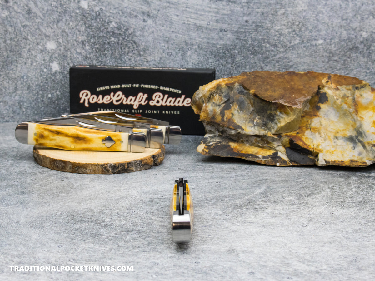 RoseCraft Blades Cumberland River Coke Bottle Toasted White Bone (RCT026-TWB)