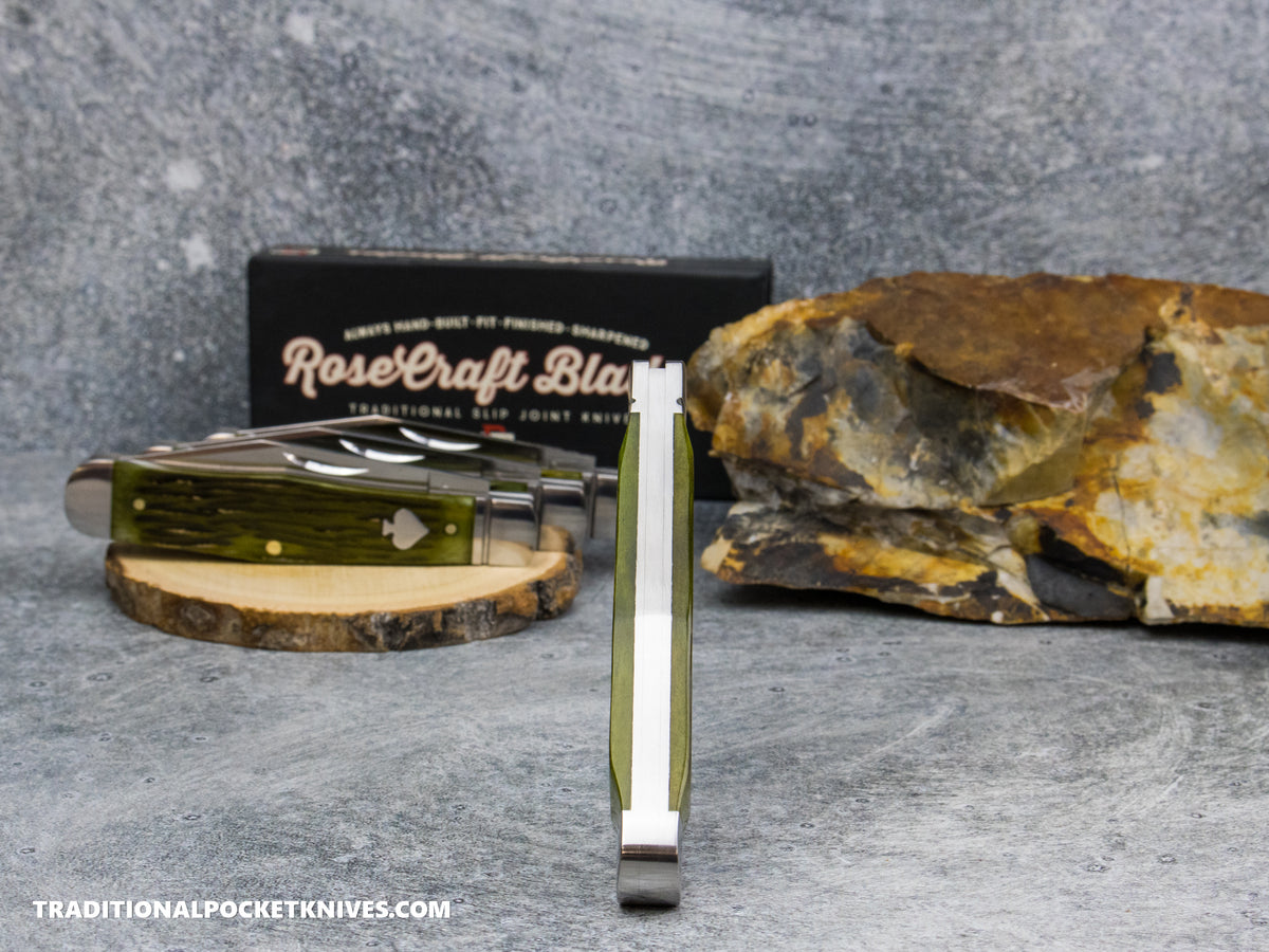 RoseCraft Blades Cumberland River Coke Bottle Vintage Jigged Bone (RCT026-VJB)