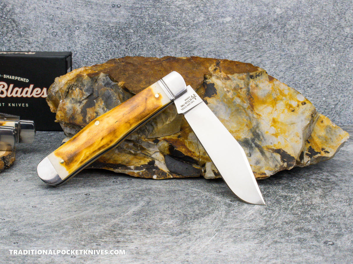 RoseCraft Blades Cumberland River Coke Bottle Toasted White Bone (RCT026-TWB)