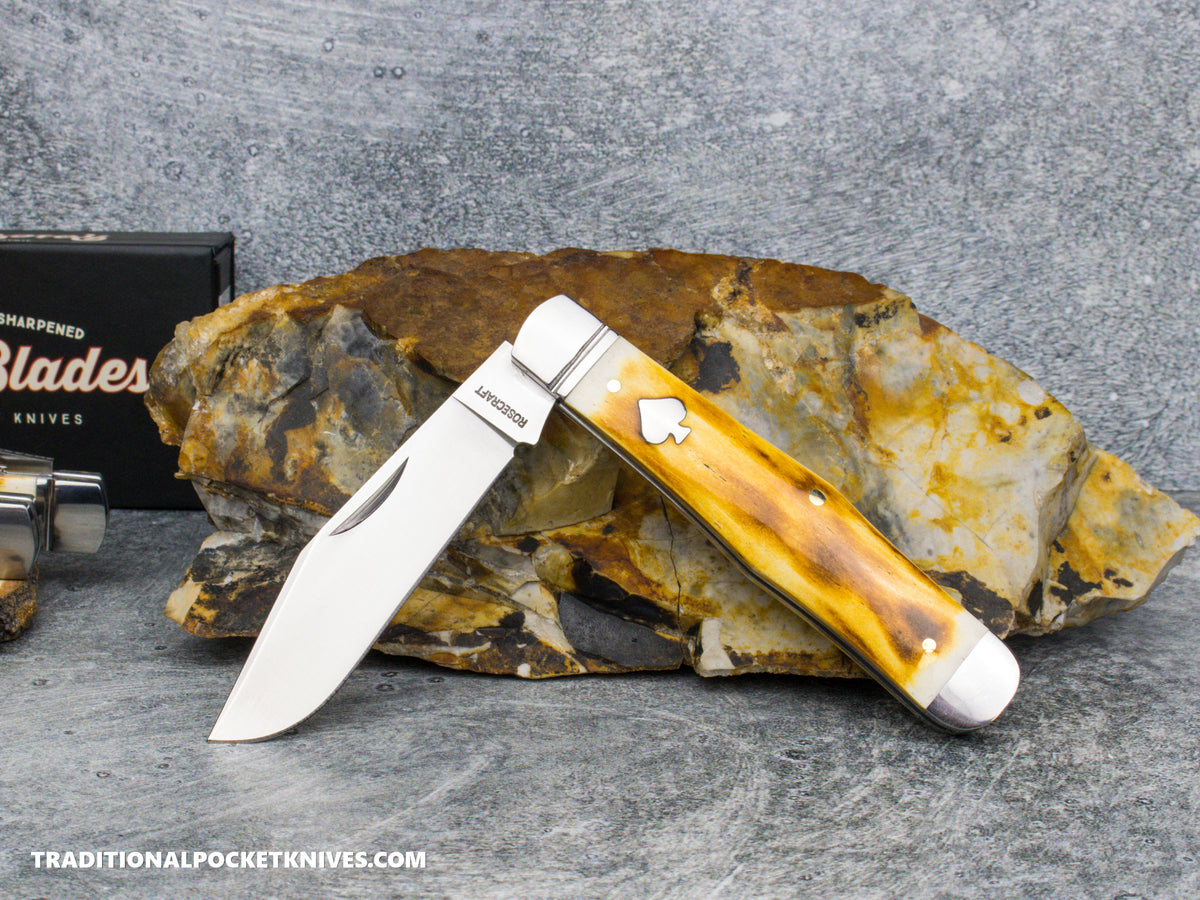 RoseCraft Blades Cumberland River Coke Bottle Toasted White Bone (RCT026-TWB)