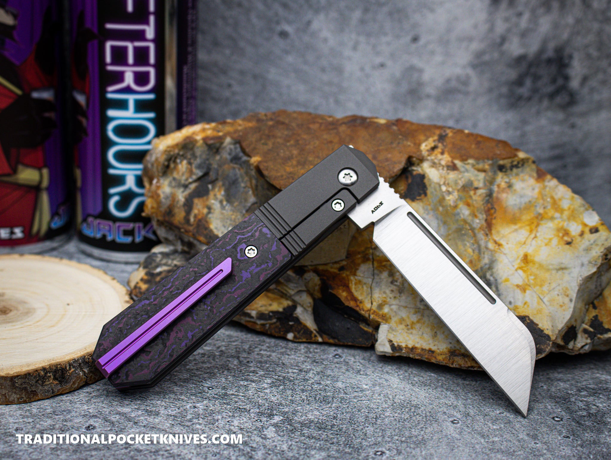 Jack Wolf Knives After Hours Jack Fat Carbon Purple Haze - C