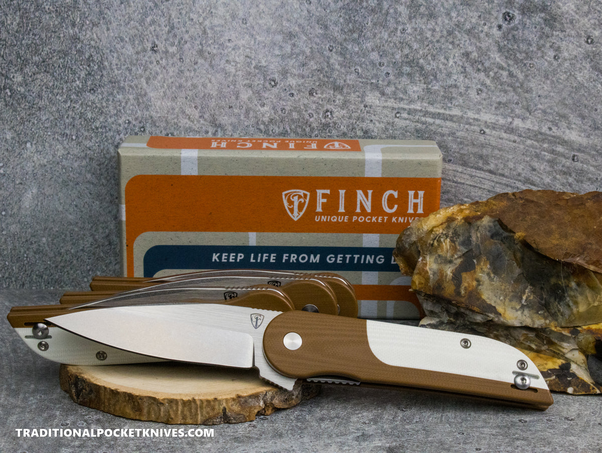 Finch Devil&#39;s Finger Claymore G10 Brown/White