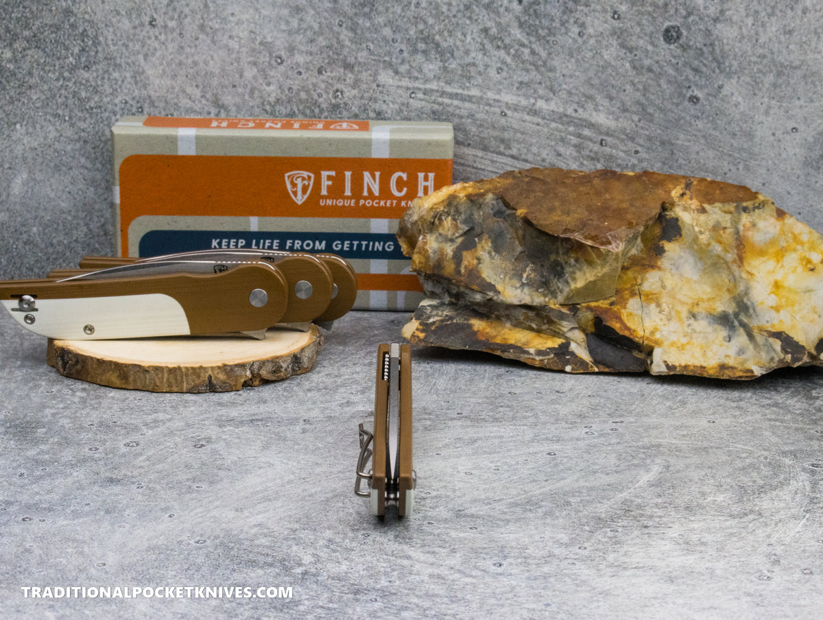 Finch Devil&#39;s Finger Claymore G10 Brown/White