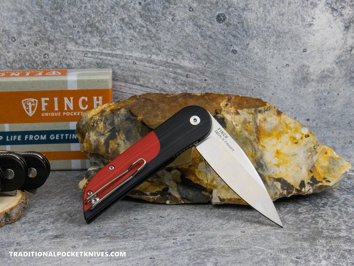 Finch Devil&#39;s Finger Smokeout G10 Black/Red