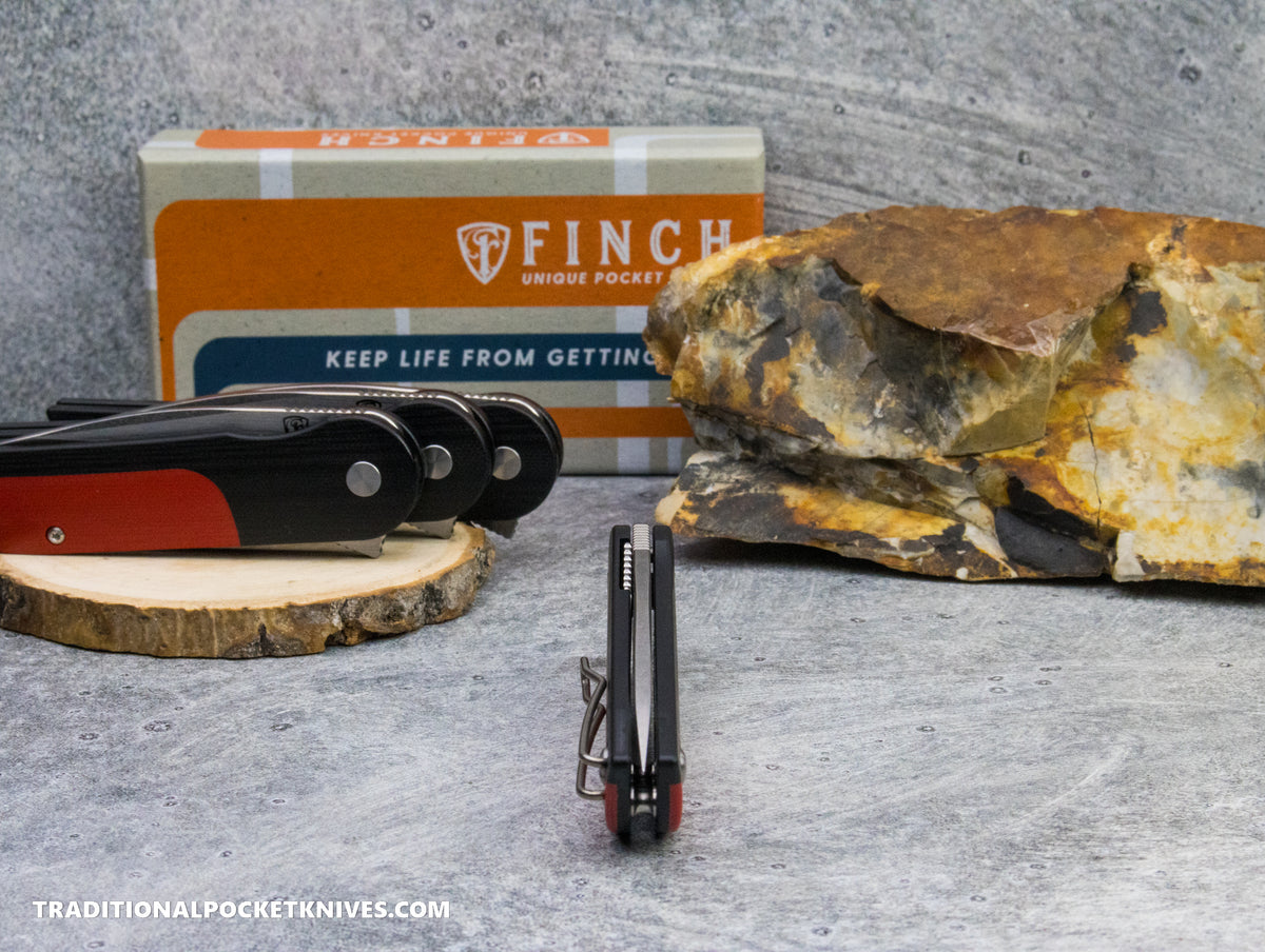 Finch Devil&#39;s Finger Smokeout G10 Black/Red