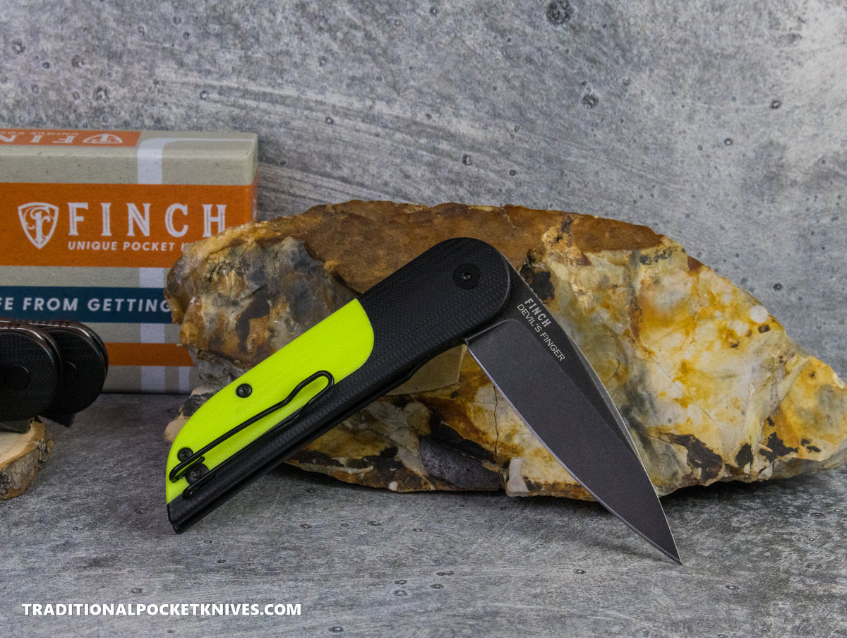 Finch Devil&#39;s Finger Neon Burn G10 Black/Green
