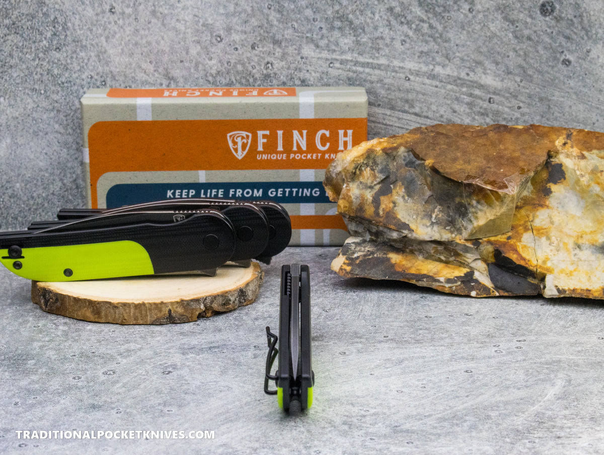 Finch Devil&#39;s Finger Neon Burn G10 Black/Green