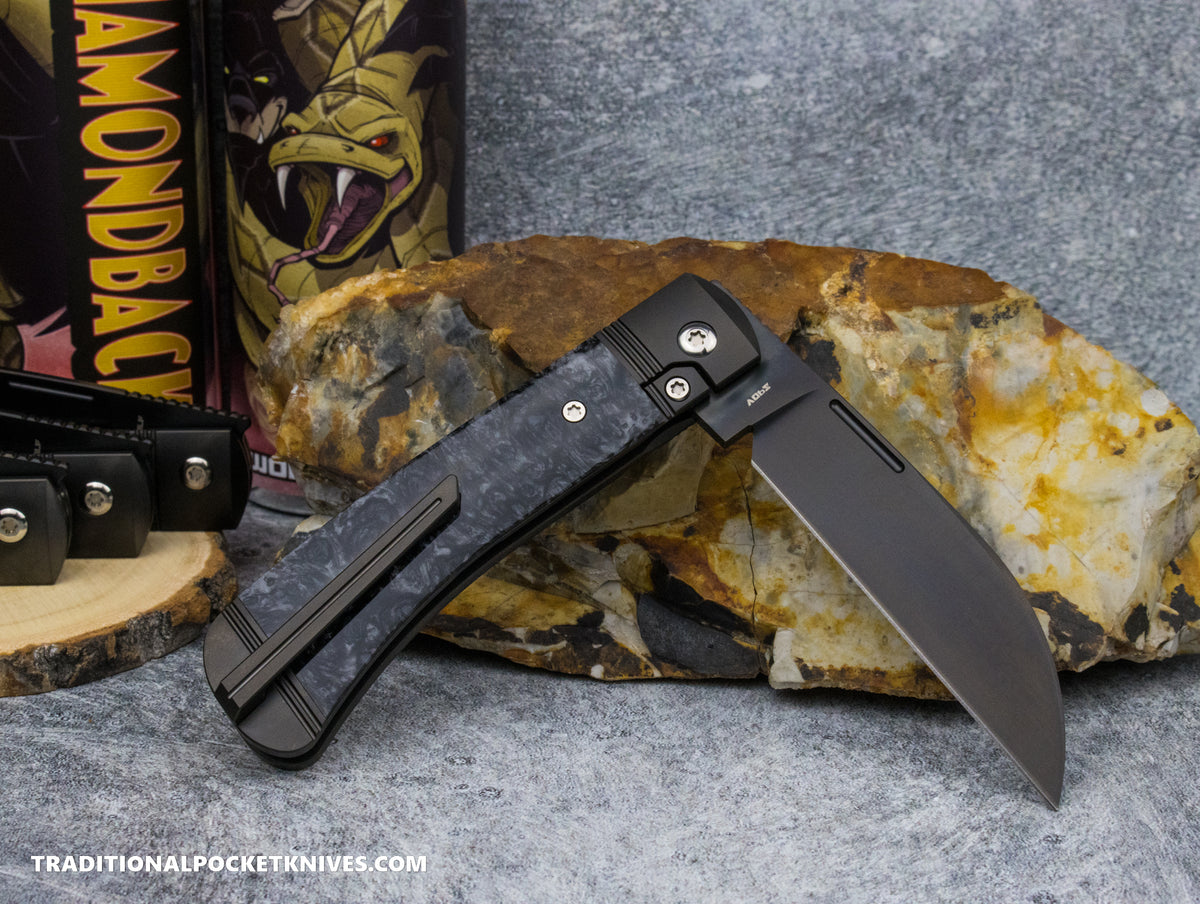 Jack Wolf Knives Diamondback Jack Kirinite Black Ice DLC Belt Satin