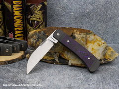 Jack Wolf Knives Diamondback Jack Fat Carbon Purple Haze - C
