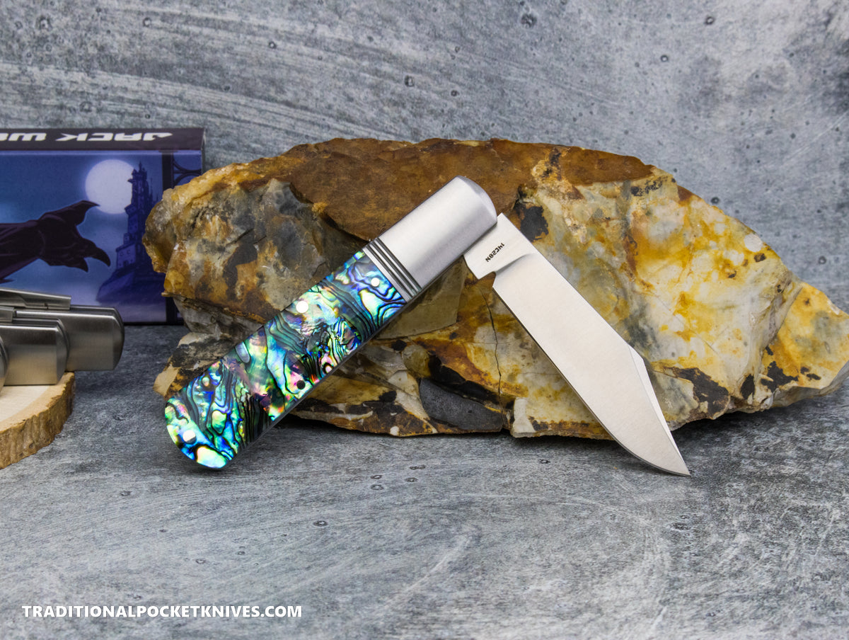 Jack Wolf Knives Gateway Barlow Abalone - Gateway Series