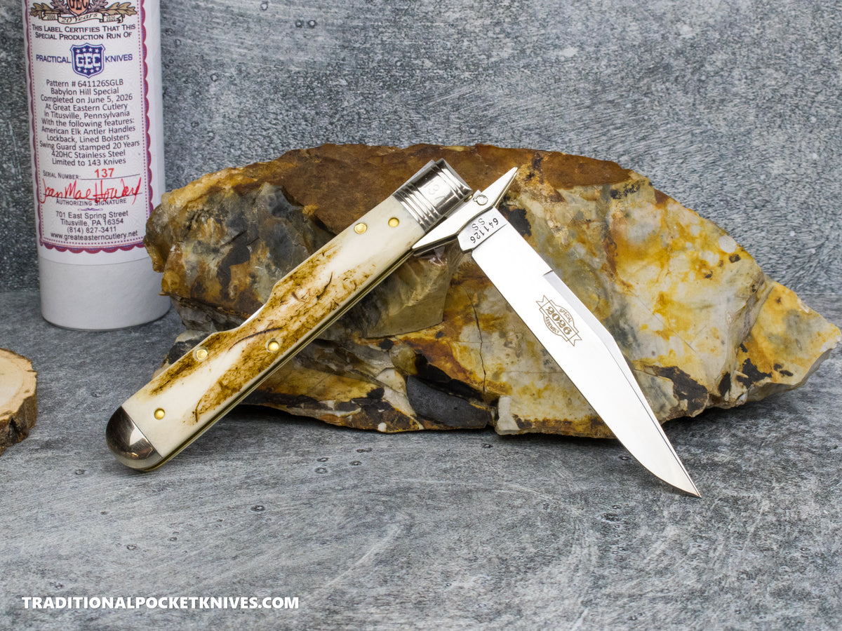 Great Eastern Cutlery #641126SS LB SG Babylon Hill Special American Elk Antler - Serial #137