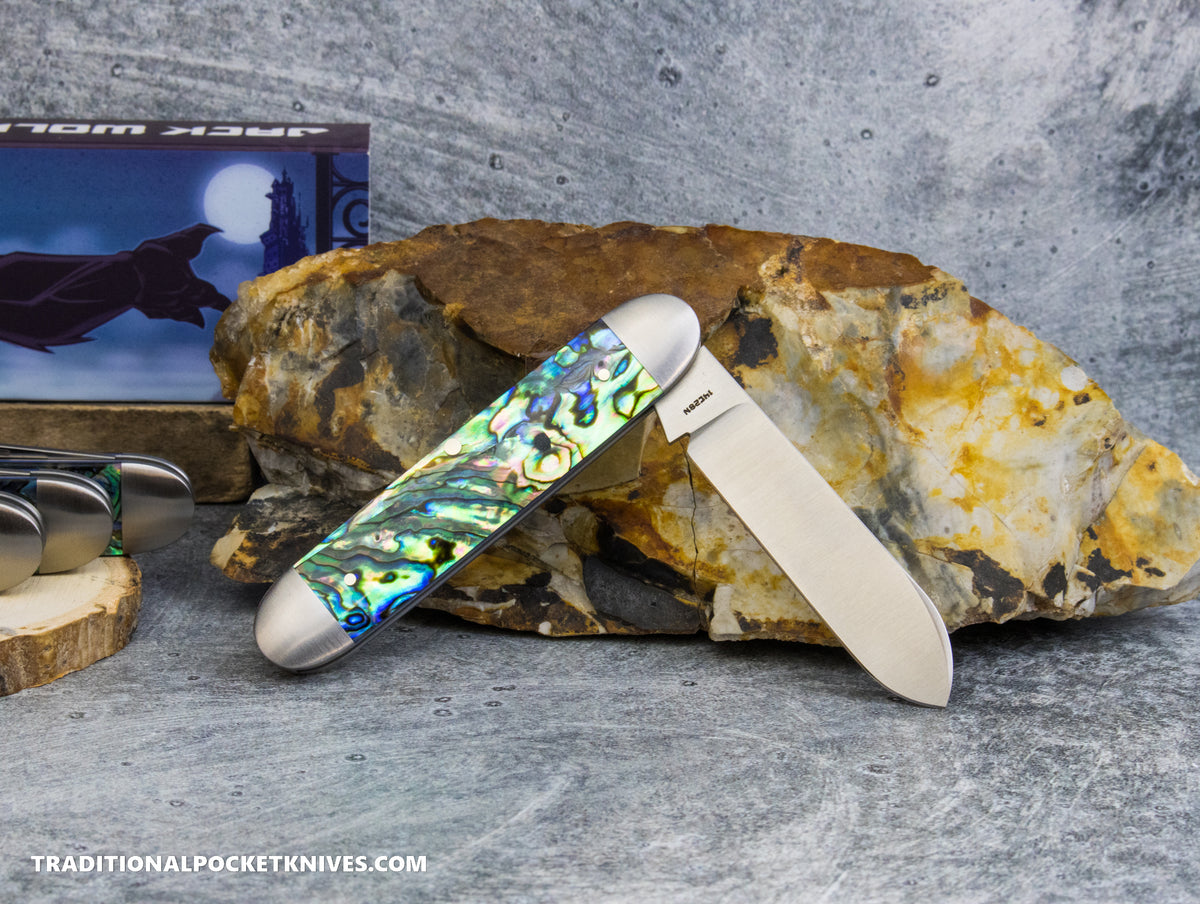 Jack Wolf Knives Equal End Abalone - Gateway Series