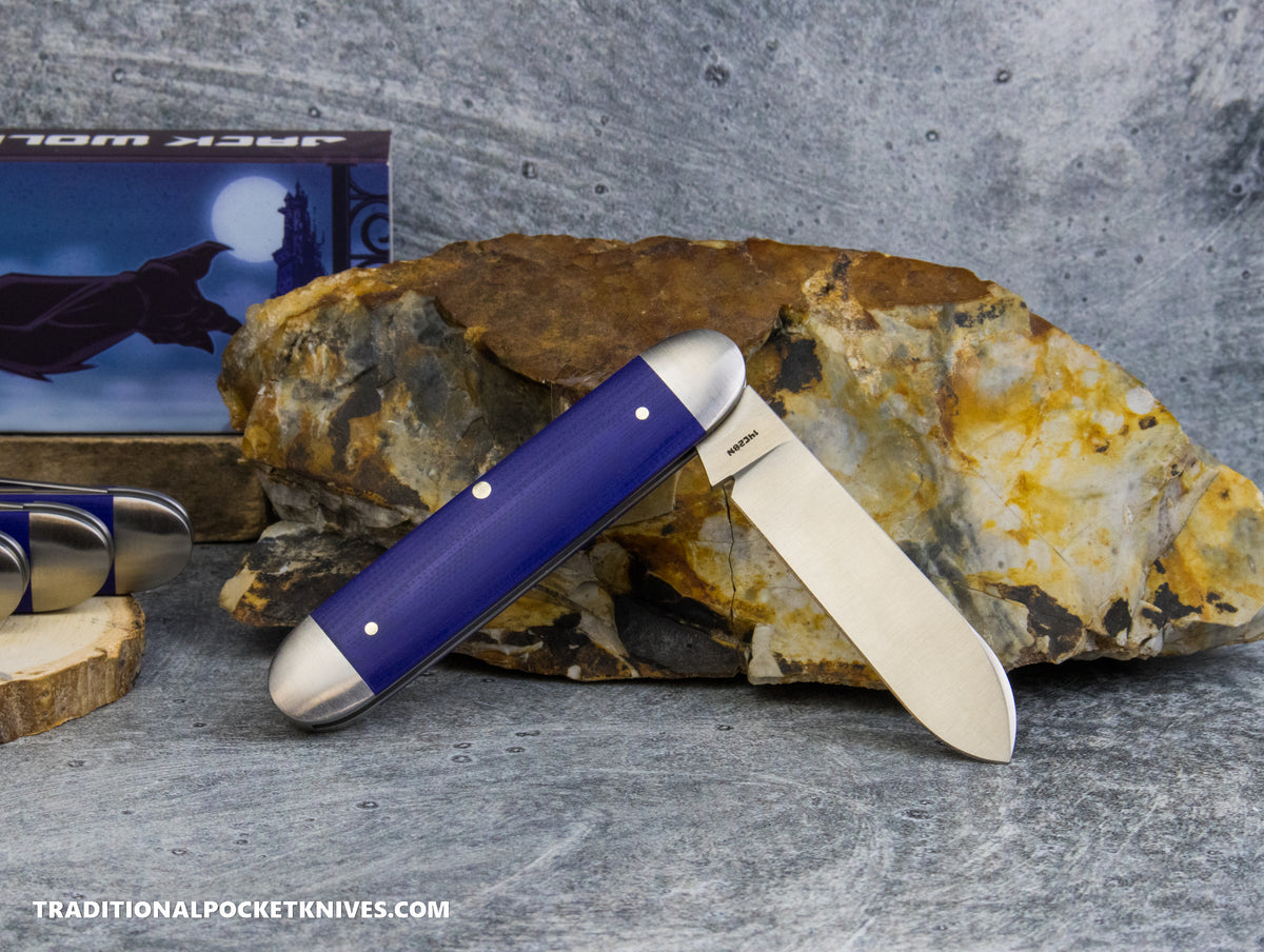 Jack Wolf Knives Exclusive Equal End Purple G10 - Gateway Series