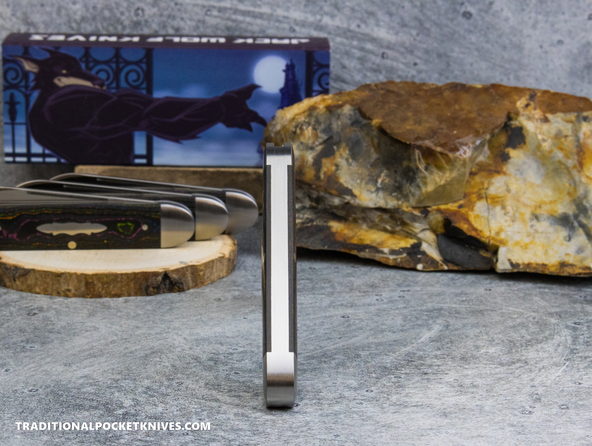 Jack Wolf Knives Equal End CamoCarbon 80's - Gateway Series