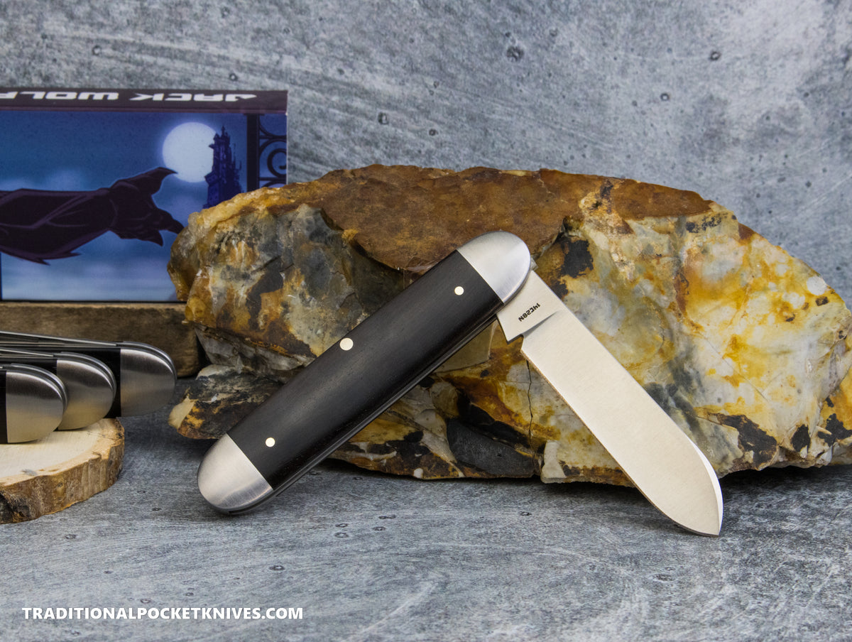 Jack Wolf Knives Equal End Ebony Wood - Gateway Series